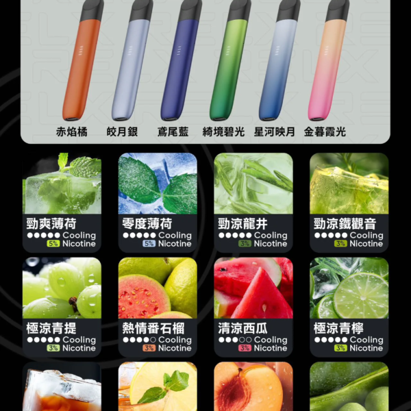 Relx 6代煙彈悅刻六代煙彈單顆售賣(需要另購買搭配五代、六代主機,不通用SP2S、LANA主機)